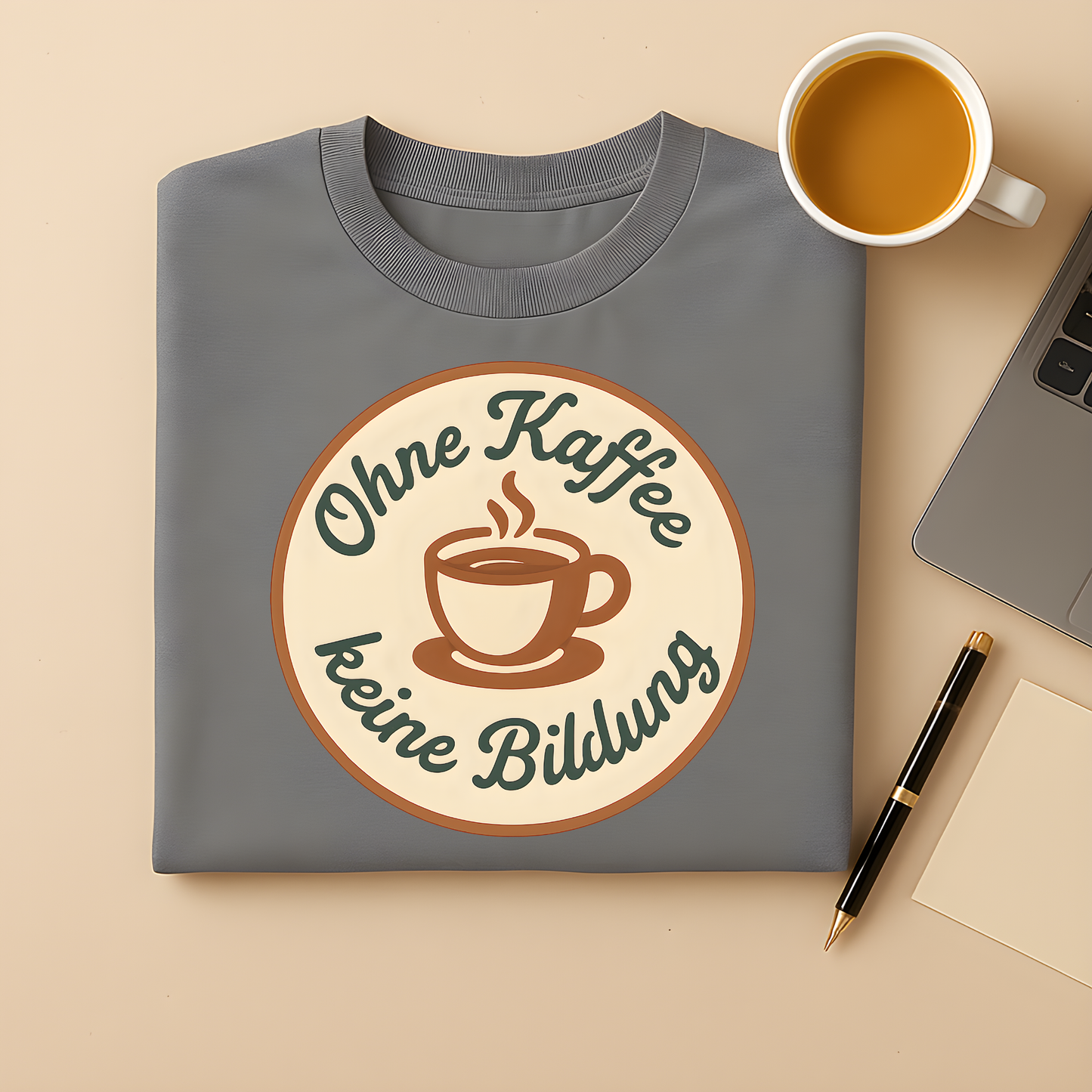 Ohne Kaffee keine Bildung T-Shirt
