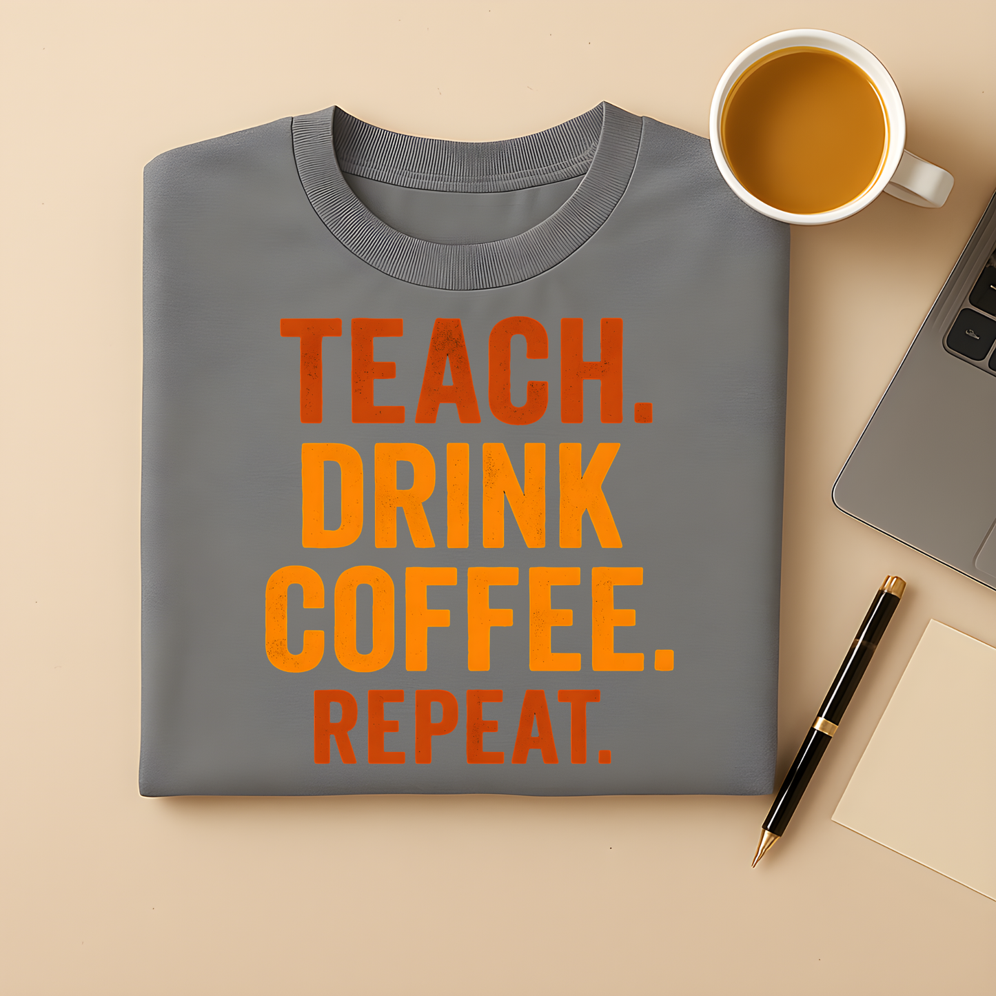 Teach. Drink coffee. Repeat. T-Shirt